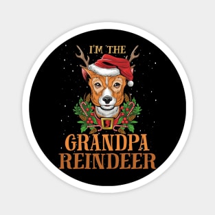 Im The Grandpa Reindeer Christmas Funny Pajamas Funny Christmas Gift Magnet